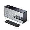 portable multimedia bluetooth speaker smart table alarm clock led touch screen speaker for home remote control