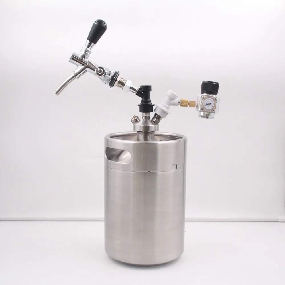 New Design Double Quick Connect Spear Flow Control 5l Stainless Beer