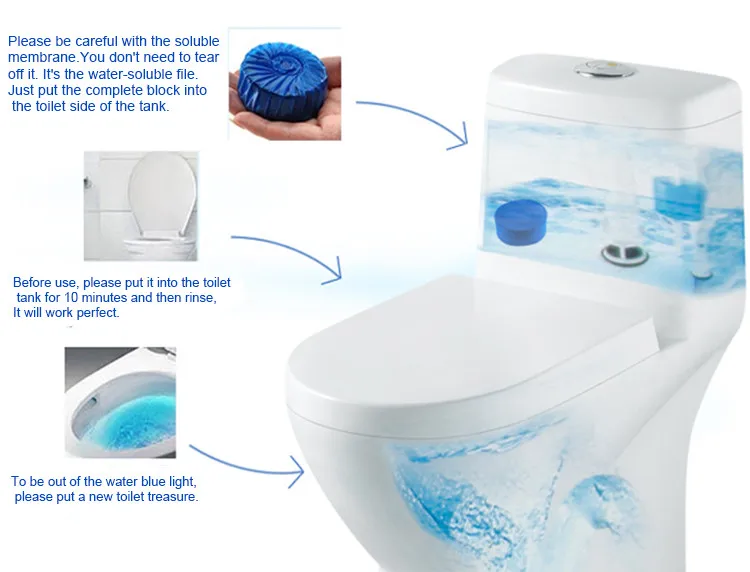 Oem Long Lasting Fresh Bubble Toilet And Urinal Deodorizer Blue Block ...
