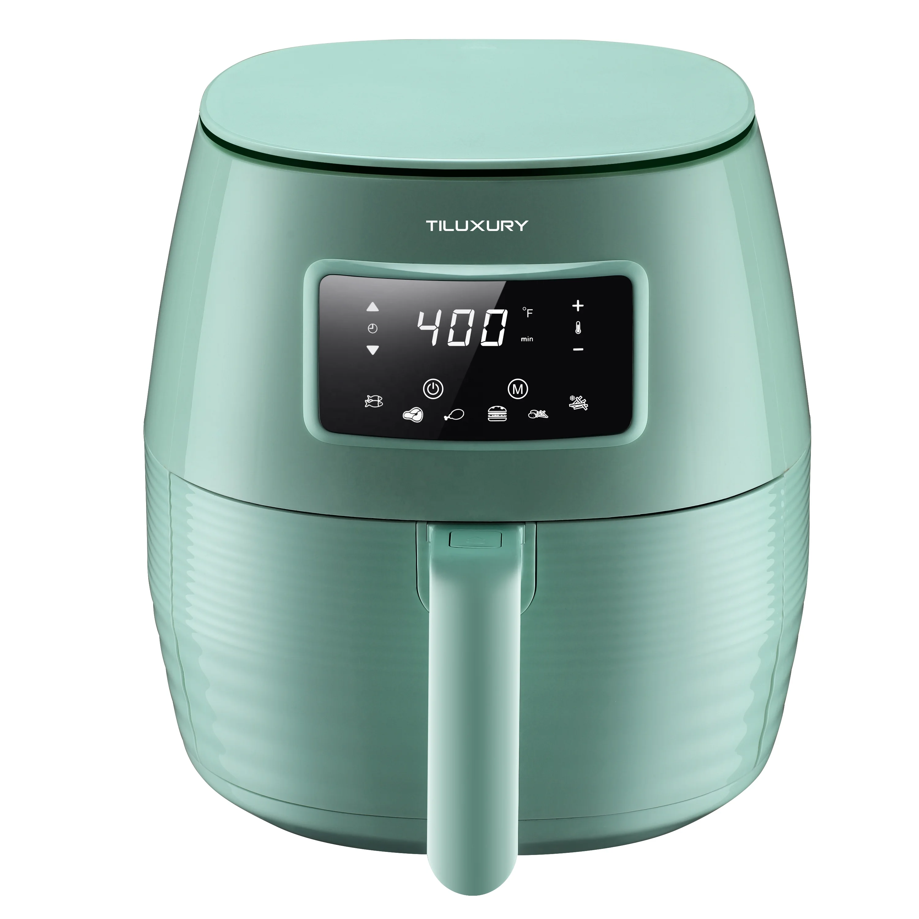 
Digital Air Fryer Oil-Free Healthy Cooking 8 One Touch Preset Modes Removable, Dishwasher-Safe Tray Free Recipe Book Included 