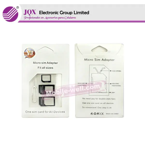 Micro Sim Adapter 3 In 1 nano Sim Card Adapter