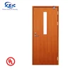 Luxury style wooden fire rated door steel wooden fireproof interior door