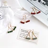 2018 hot sale popular simple wooden beads hook drop earrings for girls and women