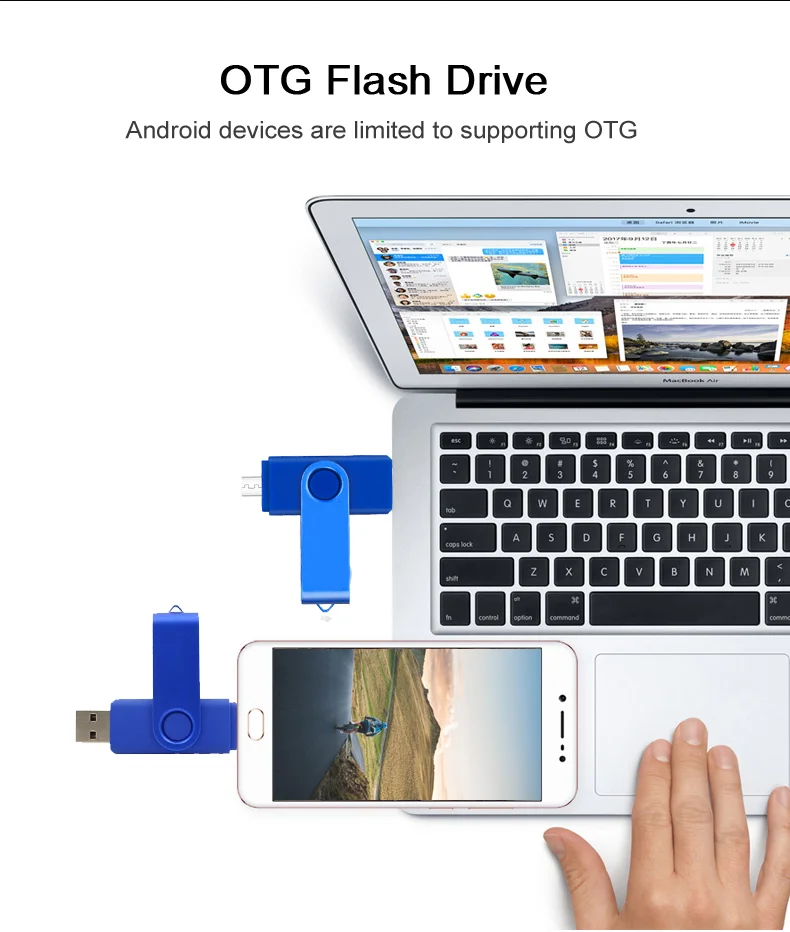 Customized Logo Private Label Plastic Case Swivel Twister Rotated 2 In 1 Otg Usb-C Tv Customized Usb Flashdrive Stick - ANKUX.COM