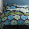 90gsm cubic quilted microfiber printed comforter set