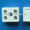 Electrical ceramic cable connector porcelain terminal block High frequency porcelain