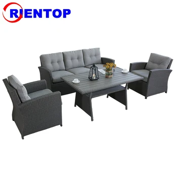 Eco Friendly Aluminum Frame Outdoor Patio Furniture Sofa Set