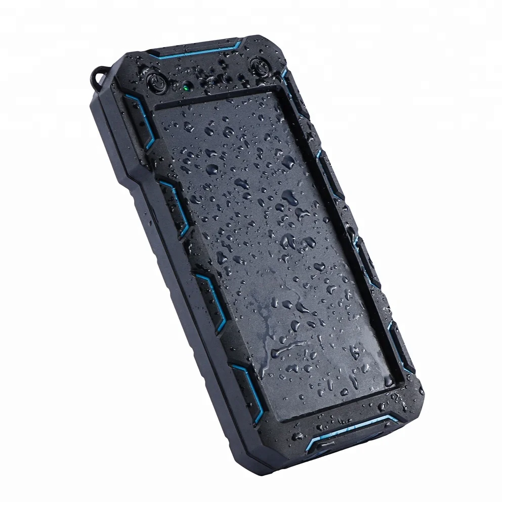 

Waterproof Outdoor Portable Backpack Sunpower Panel 12000mAh Dual USB Solar Phone Charger Power Bank