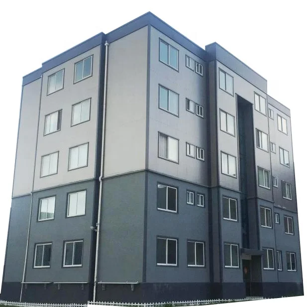 Low Cost Modular Multiple Story Prefab Steel Apartment Building