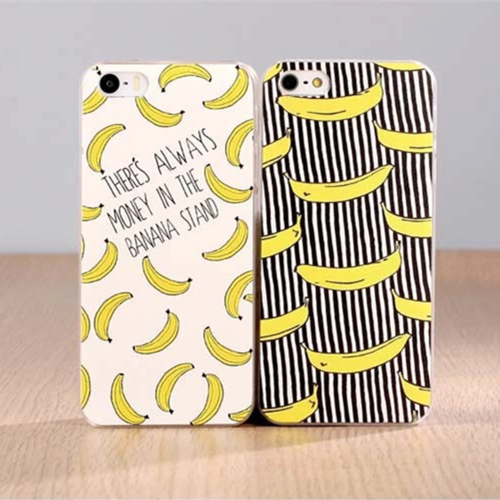 Fruit Banana Fashion Hard Plastic Case Cover For Apple iPhone 4 4S 5 5S SE 5C