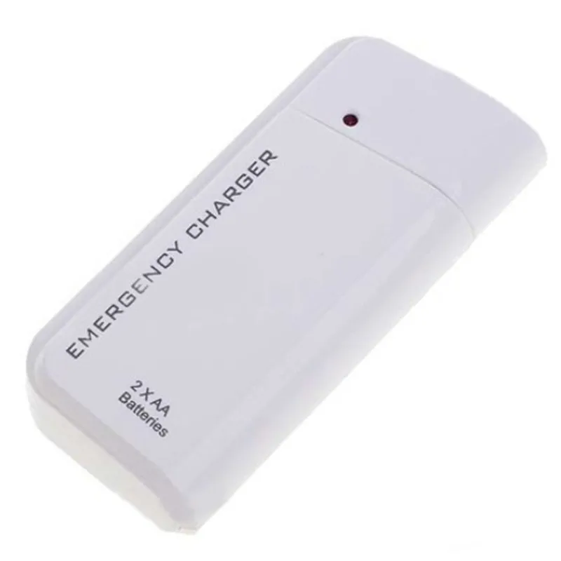 Replaceable 2aa Battery Emergency Charger Power Banks With Torch Light