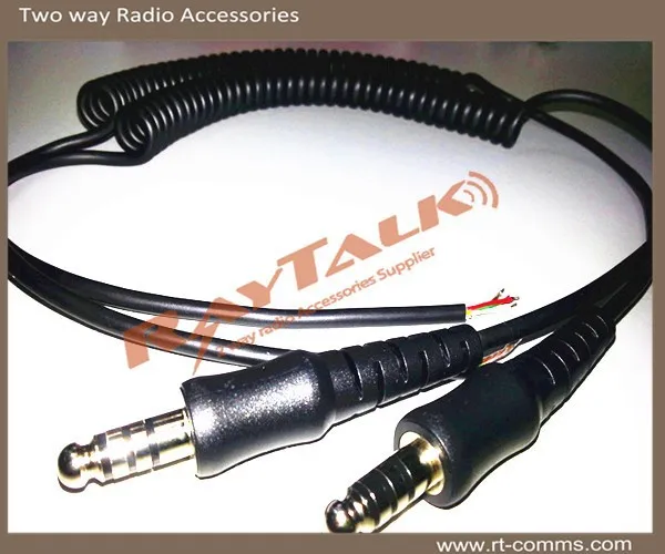 Replacement Aviation Pilot Headset Cable