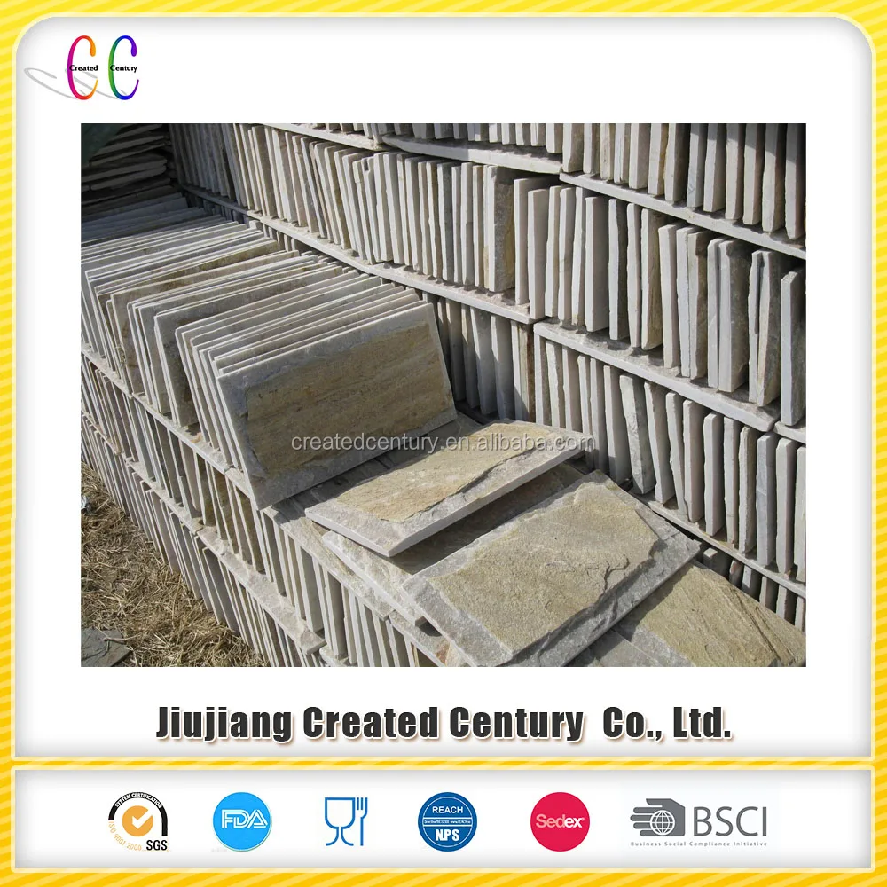 
Mushroom slate stone for wall 