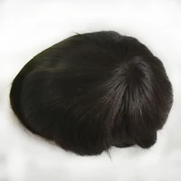 

Qingdao Factory Wholesale Indian Virgin Hair Full PU 6 inch Wave Human Hair Topper for Men