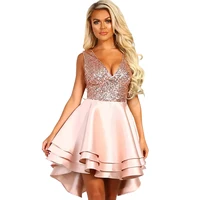 

Wholesale Women Multilayer Club Dress Sexy Sequin Evening Dress