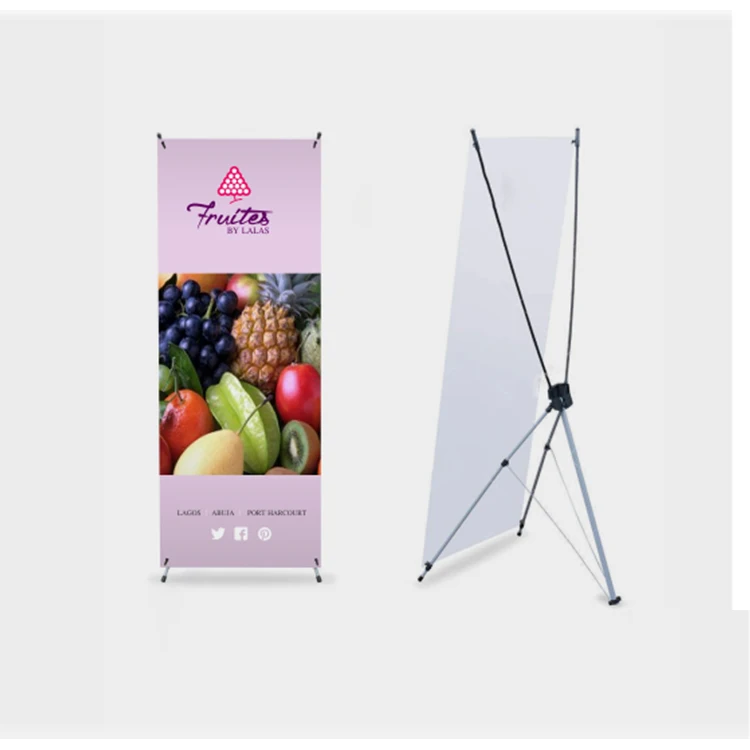 
Hot selling advertising digital PVC Polyester printing X banner stand size for indoor 
