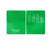 4' x 4" Custom Printed Glossy Green Aluminum Foil Moisture Proof Flat Pouch Drip Coffee Bags Single Packing