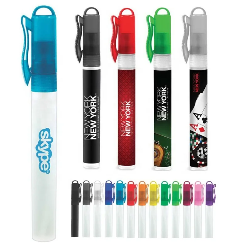 10 ml simple healthful new private label pocket portable perfume antibacterial plastic mini refillable pen hand sanitizer spray