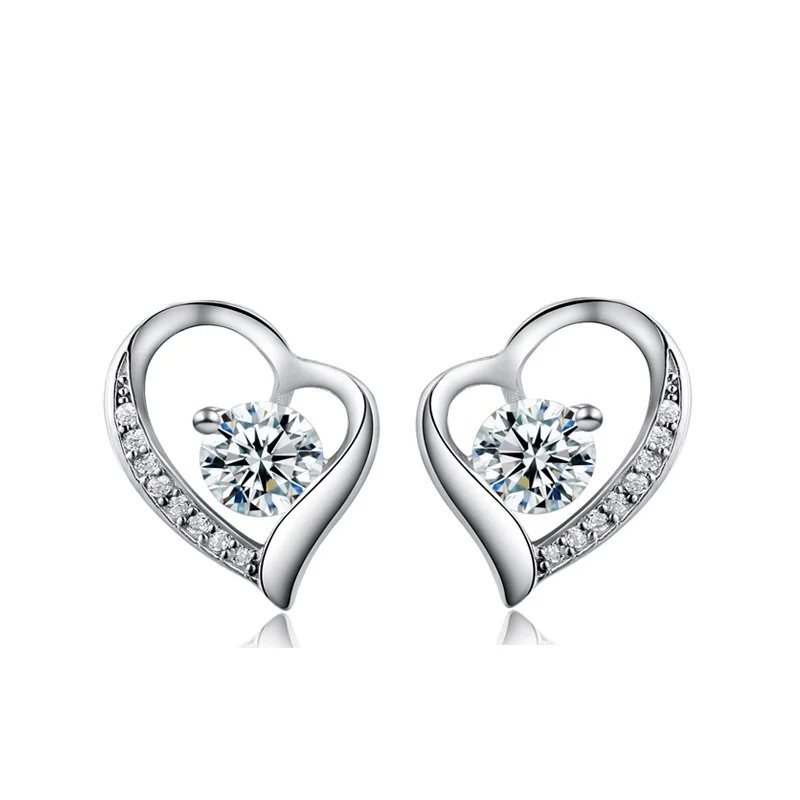 

Tryme Jewelry 925 fashion earrings 925 sterling silver jewelry ZODIAC silver stud earring wedding earring, White
