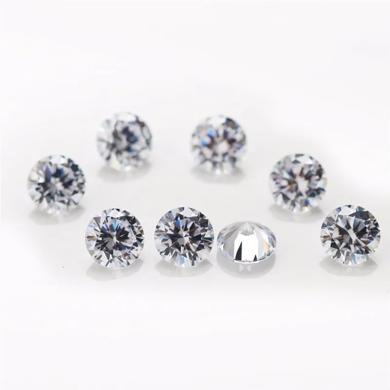 

1000pieces 2mm Loose CZ Stone White Cubic Zirconia For Jewelry