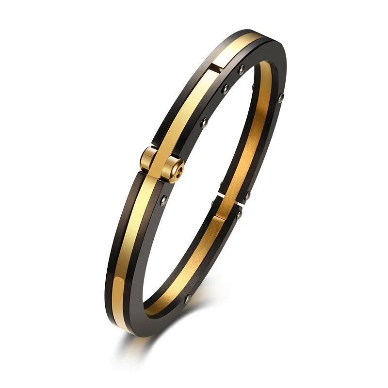 

fashion new gold stainless steel charm open bangle bracelet models jewelry men designs bracelets wholesale
