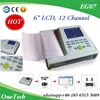EG07-R Medical LCd ECG with 24hours Analysis, 12 Leads Heart Rate Monitoring Fukuda ECG