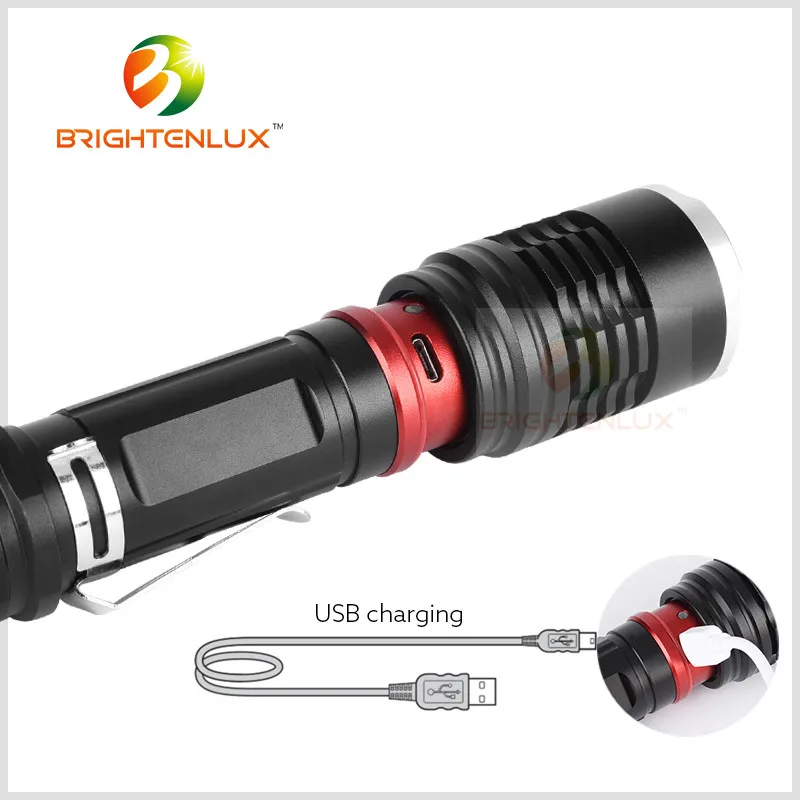 Hot Sale Hunting Long Beam Distance Led Flashlight Tactical Xml Led 10w Flashlight Torch Lamp G700 X800 Usb Flash Light