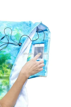 China Supplier 100 Cotton Oversized Beach Towel With Pillow Water