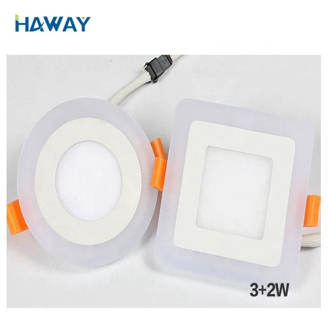 Wholesale China Manufacture  6w surface mount /concealed slim Warm White Double Color Led Panel Light