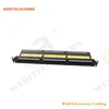 Used for network cabinet, 24 ports vertical termination UTP Cat6 patch panel
