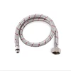 Braided red and blue hose copper nut copper core EPDM inner tube hot and cold water faucet universal inlet pipe