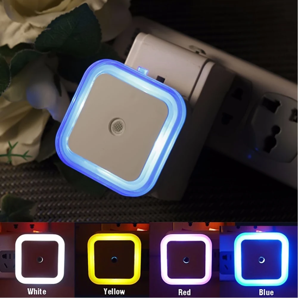 Mini Led 0.5w Night Light Control Auto Sensor Baby Bedroom Square Night ...