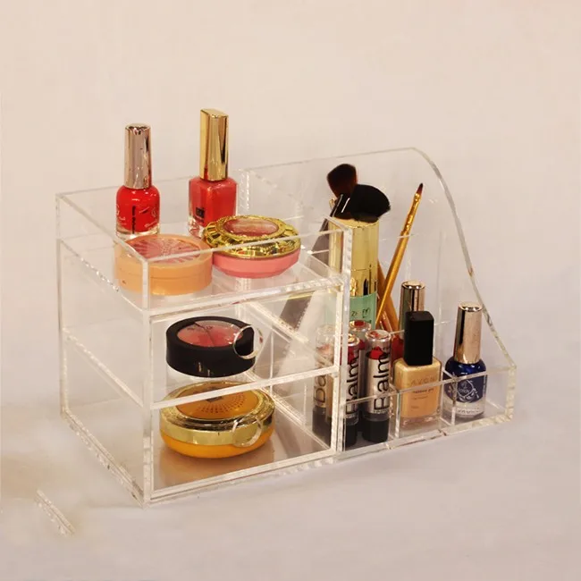 2 Drawers Countertop Box Acrylic Cosmetic Organizers Holder Buy