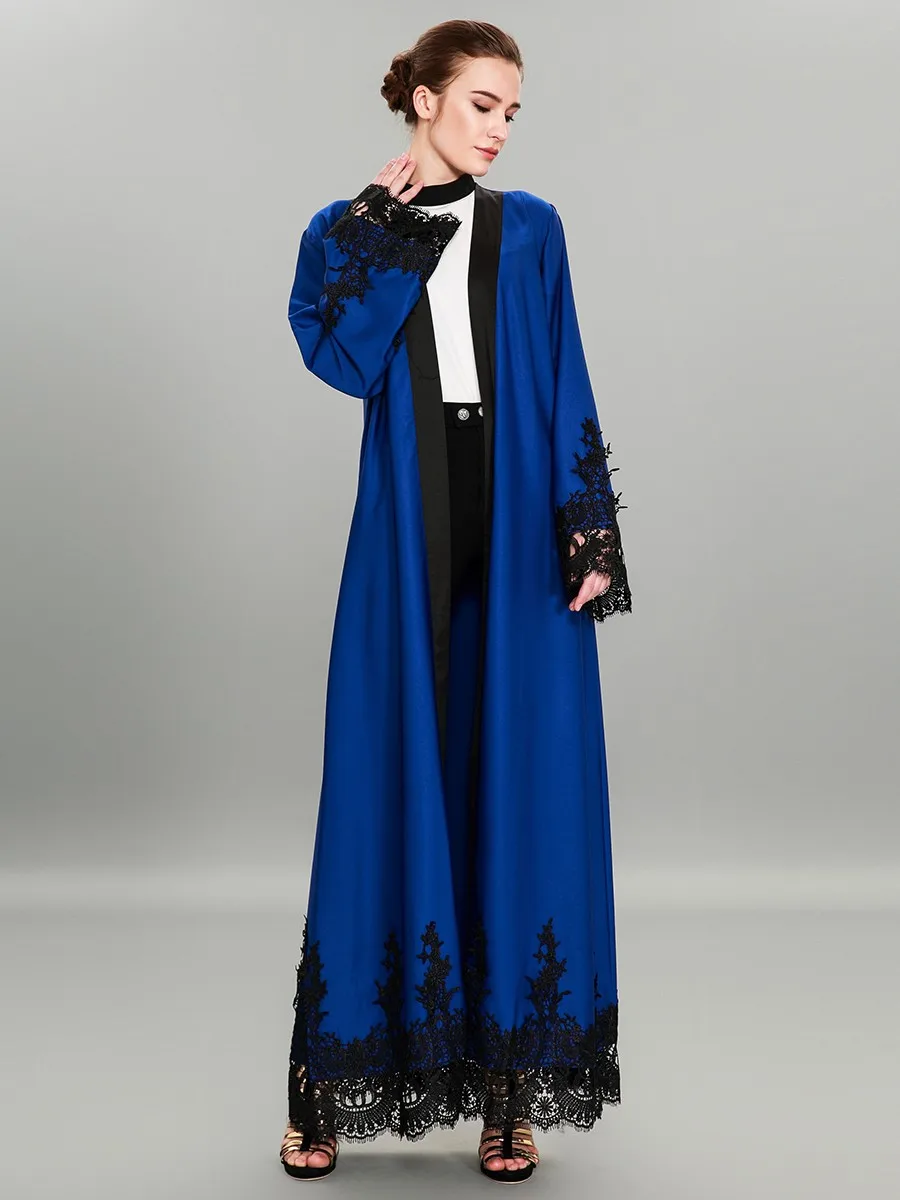 lace sleeve abaya