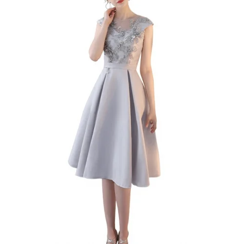 

bulk wholesale 2019 new design slim light gray wedding bridesmaid dress 278529