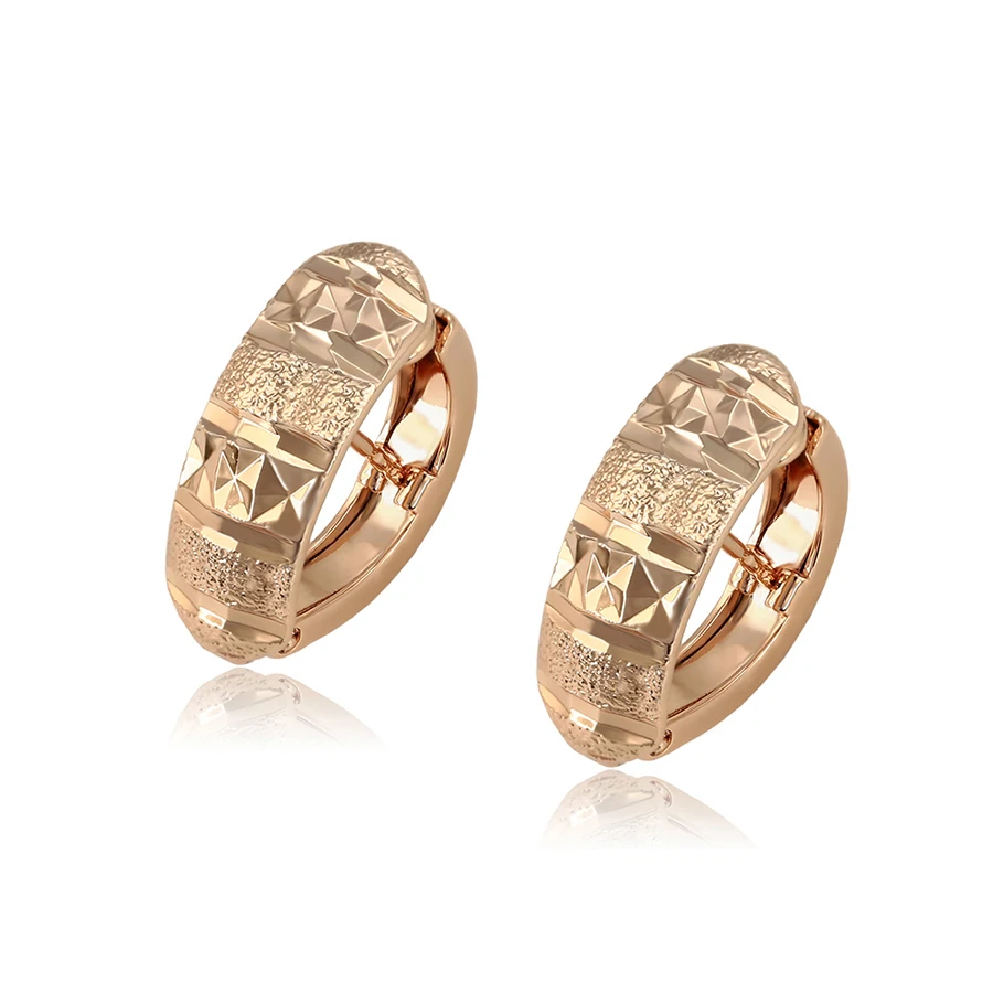 

97837 xuping jewelry fashion Irregular shaped earrings environmental copper 18K gold color plated earrings for women