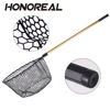 HONOREAL Saltwater Approved Waterproof Silicone Mesh Fishing Net Fish Landing Net