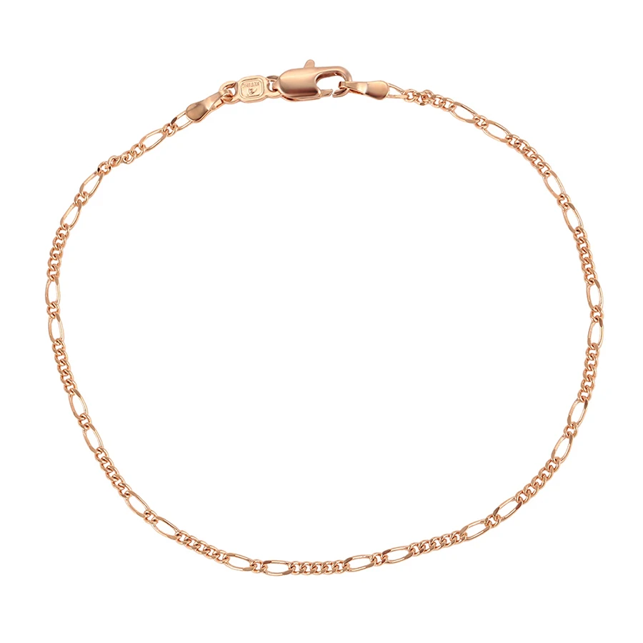 

75061 Xuping cheap and fine ladies jewelry light weight rose gold simple design bracelet