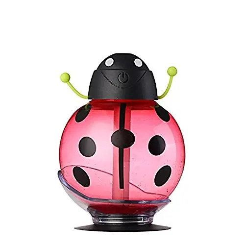 Air Humidifier,Cool Mist Humidifier, 260ML Beetle Cartoon Shape Air Humidifier 360 Degree Rotating Mini USB Humidifier car home