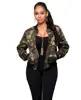 2018 fashion clothing women camouflage jacket