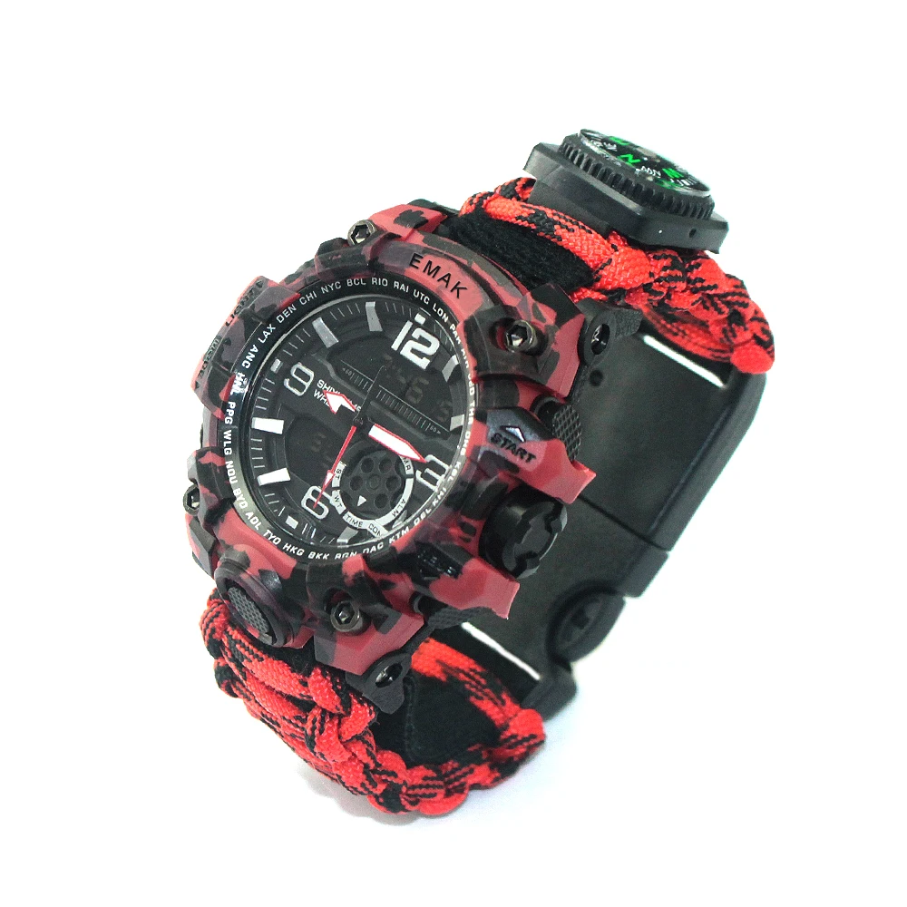 

fashion watch 2019 fashion accessories military survival paracord watch, Multiple colors to choose from