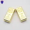 Hot selling 1oz tungsten gold bar stool with gold plated imitation 24k gold clad bullion bar