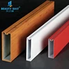 Noise Reduce Fireproof Hanging Acoustical Aluminum Baffle Ceiling System in Rectangle Shape