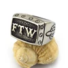 FOR THE WIN Fashion Stainless Steel FTW Biker Ring r003571