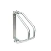 Adjustable wall mounted metal display holder steel bicycle frame