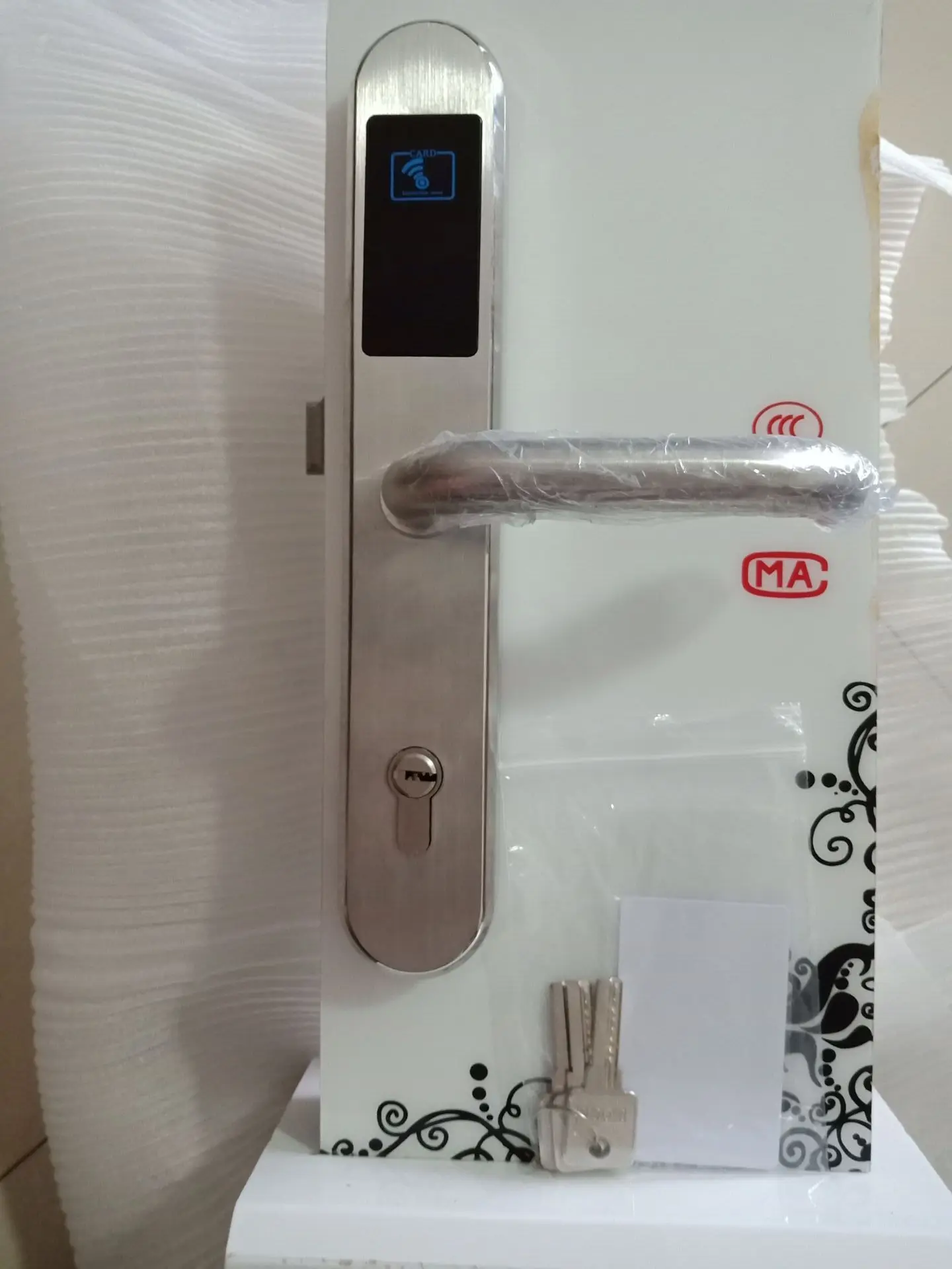 
European Mortise Home RFID 125KHZ or 13.56MHZ Card Hotel Lock with Software 