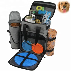 Image of Airline Carry On Pet Travel Bag for Dog & Cat One Week Away, Tote Organizer Bag for Dogs Travel