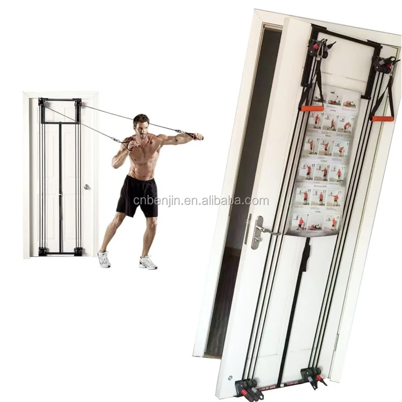 Home Door Gym Trainer Strength Rubber Bands 200lbs Exercise