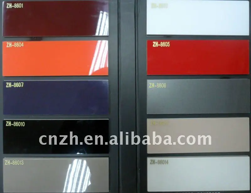 Color Sample Of Acrylic Cabinet Door Panel Glossy Mdf Panel For