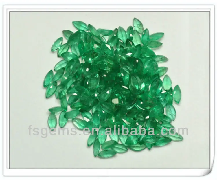 Precious Synthetic Emerald StoneRound 1.4mm with Competitive Emerald Stone  Price Per Carat for Jewelry